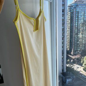 bodycon dress S/M light yellow